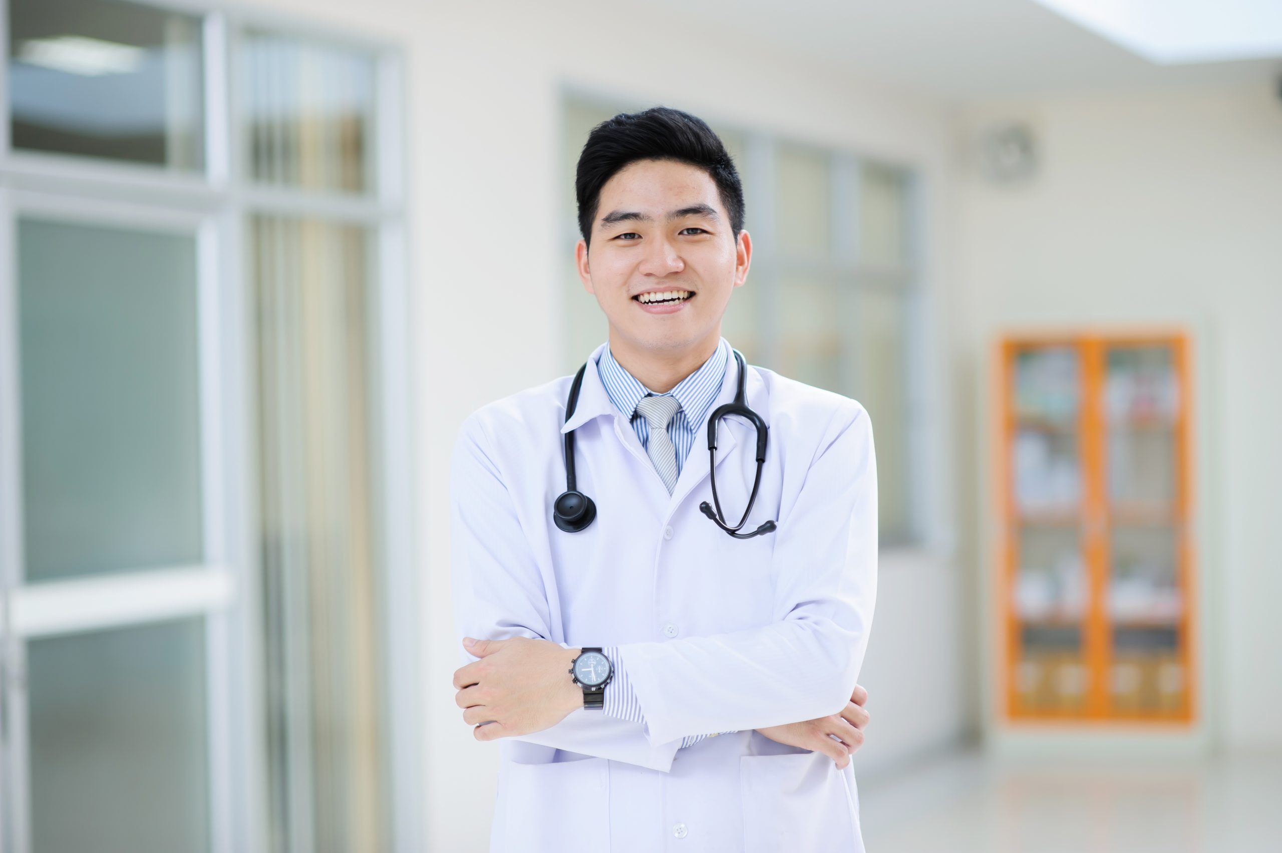 young asian doctor portrait
